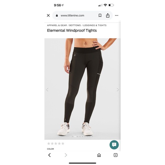 SmartWool Elemental Windproof Leggings / Tights Womens M / Medium Black. - Picture 1 of 12